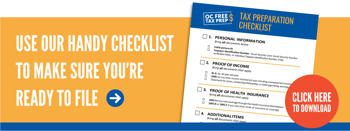 OC Free Tax Prep Checklist Desktop 1
